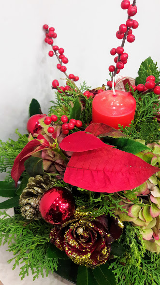 christmas center-piece with candle1bjpg